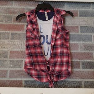 Tang top flannel